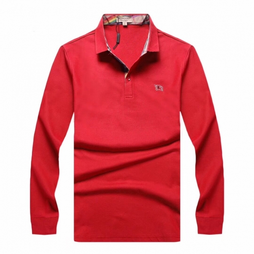 バーバリーバーバリーメンズカジュアルコットンポロスウェットシャツr02183レッド