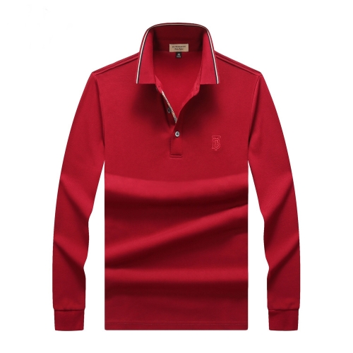 バーバリーバーバリーメンズカジュアルコットンポロスウェットシャツr02185レッド