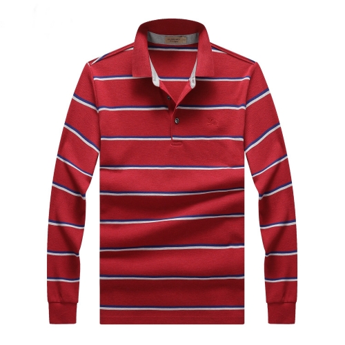 バーバリーバーバリーメンズカジュアルコットンポロスウェットシャツr02188レッド
