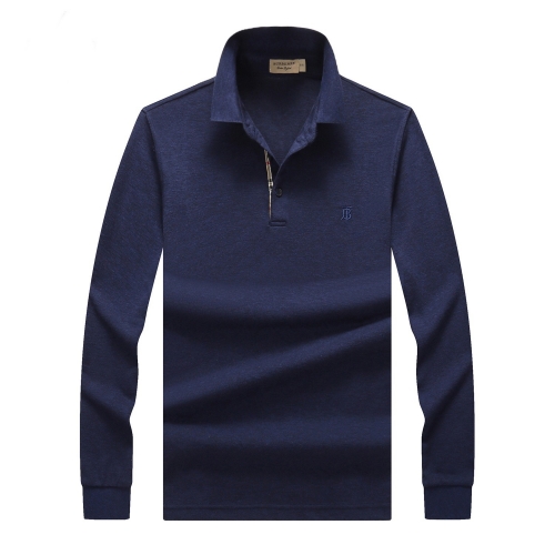 バーバリーバーバリーメンズカジュアルコットンポロスウェットシャツr02191ネイビー