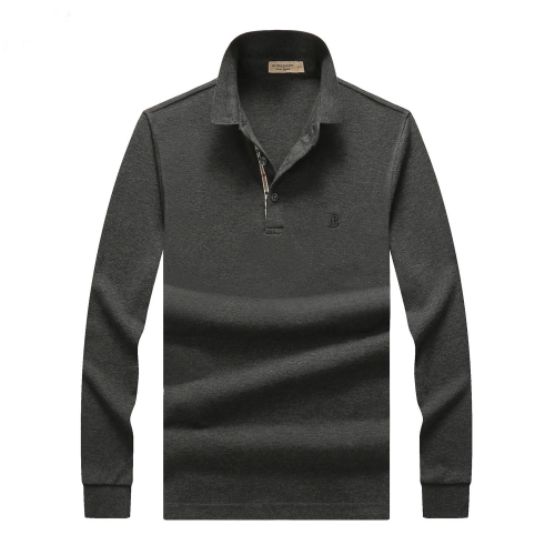 バーバリーバーバリーメンズカジュアルコットンポロスウェットシャツr02192グレー