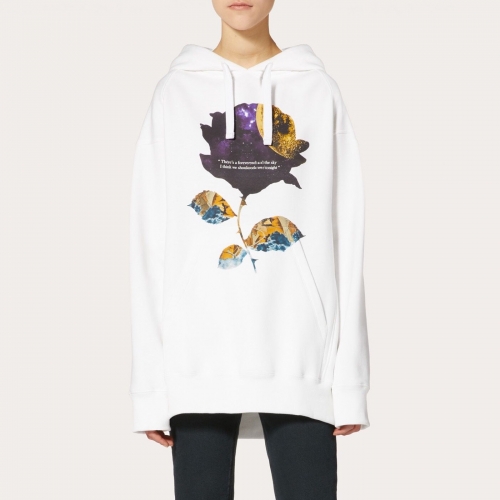 ヴァレンティノヴァレンティノメンズカジュアルコットンフーディl03532(ブラック/ホワイト)