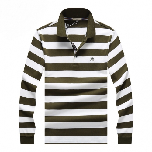 バーバリーバーバリーメンズカジュアルコットンポロスウェットシャツr02229オリーブ