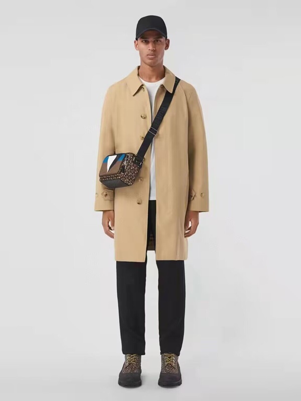 バーバリーバーバリーメンズヴィンテージコットントレンチコートr02258.ベージュ