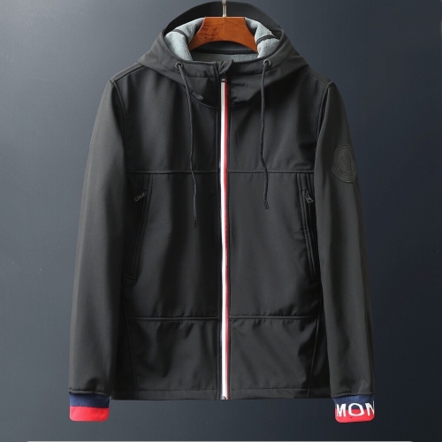 モンクレールモンクレールメンズカジュアル起毛ジャケットc01536.ブラック