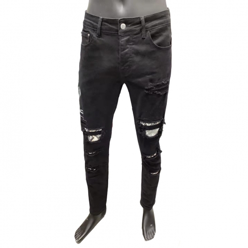 アミリアミリメンズトレンディジーンズ0082ブラック