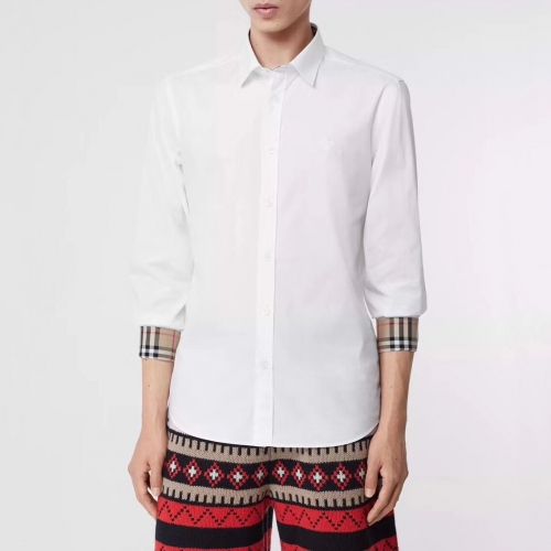 バーバリーバーバリーメンズヴィンテージベーシックコットンシャツr02269.ホワイト