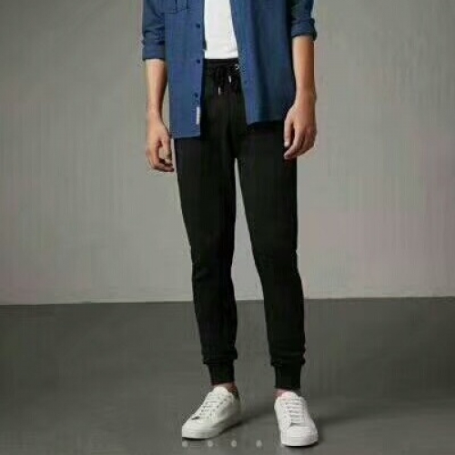 バーバリーバーバリーメンズカジュアルコットントレーニングパンツr02298.ブラック