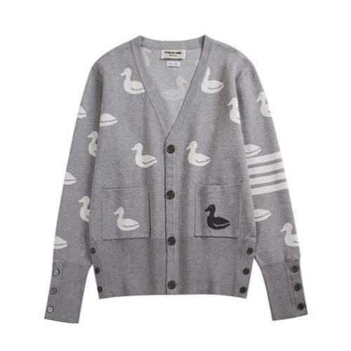 トムブラウントムブラウンメンズストラップネックカーディガンm0629グレー