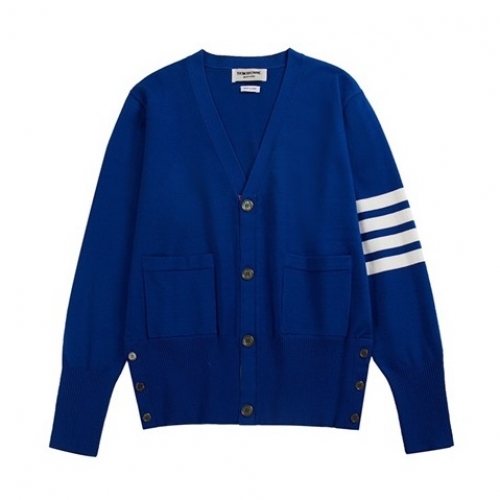 トムブラウントムブラウンメンズストラップネックカーディガンm0631ブルー