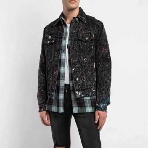 アミリアミリメンズカジュアルデニムジャケット0083ブラック