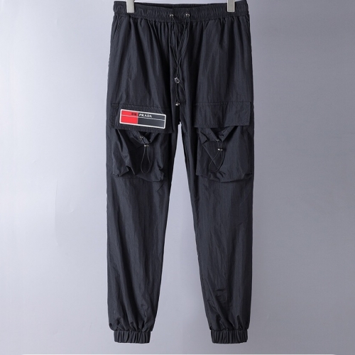 プラダプラダメンズカジュアルトレーニングパンツa0981.ブラック