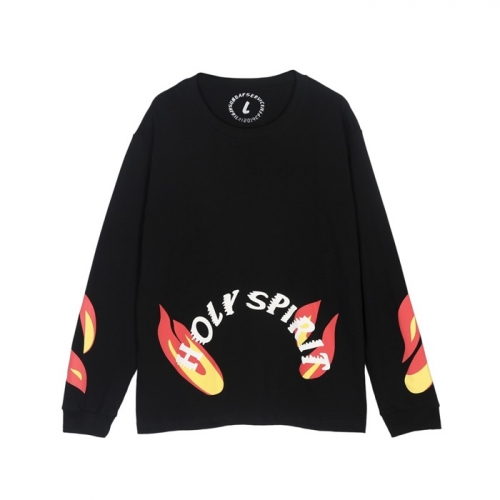 --カニエウェストメンズオーバーサイズコットンスウェットシャツy0057ブラック