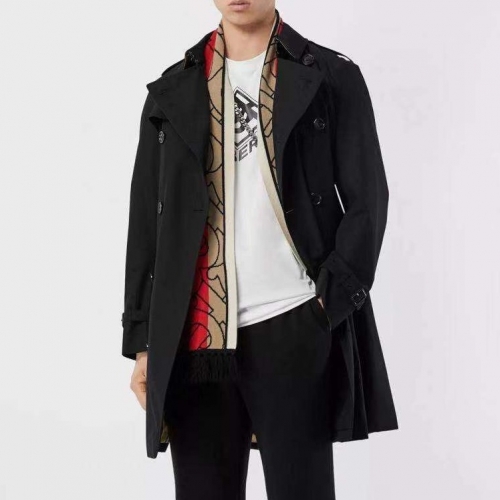 バーバリーバーバリーメンズヴィンテージコットントレンチコートr02343ブラック