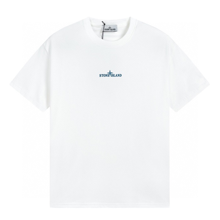 ストーンアイランドストーンアイランドメンズクルーネックコットン半袖Tシャツo0124.ホワイト