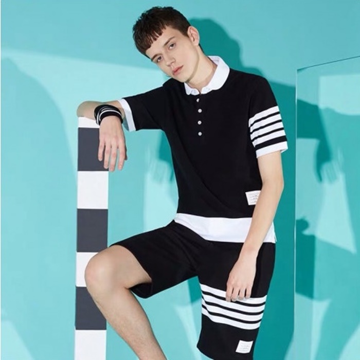 トムブラウンメンズポロ半袖Tシャツo655