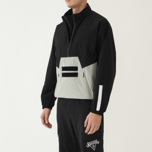 シェラック-メンズカジュアルジップアップジャケットe14