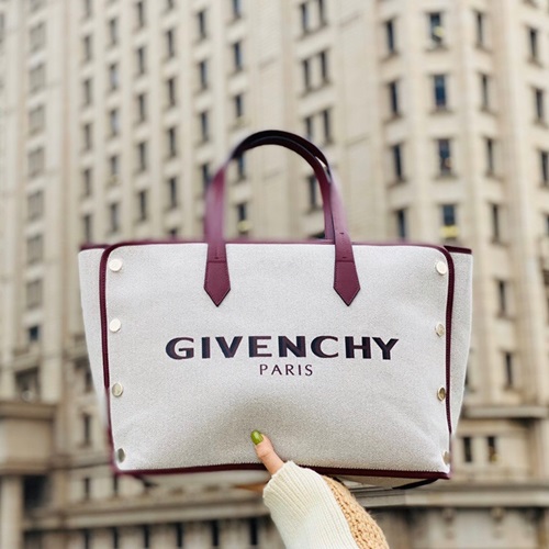 ,43ジバンシィキャンバスレディーストートバッグショッパーバッグB0327,43,ベージュ