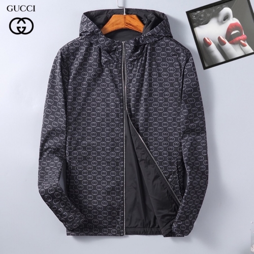 グッチグッチメンズカジュアル両面ジャケットc02396ブラック