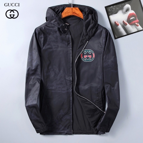 グッチグッチメンズカジュアル両面ジャケットc02397ブラック