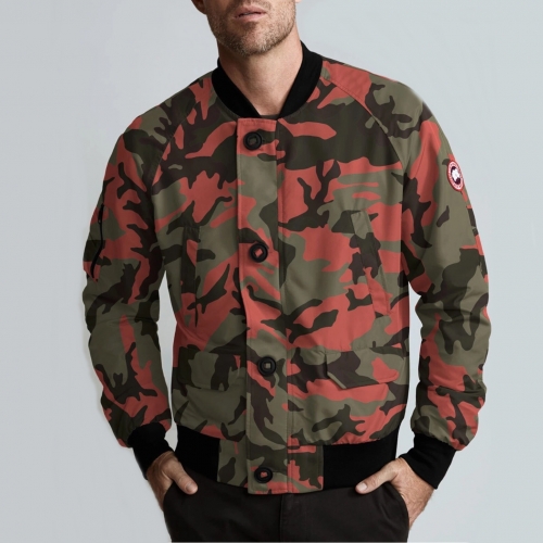 カナダグースカナダグースメンズパッチカジュアルジャケットn0279レッド