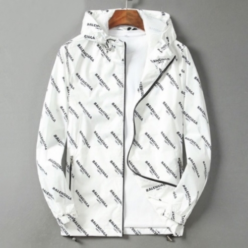 バレンシアガバレンシアガメンズカジュアルウィンドブレーカージャケットl0593ホワイト