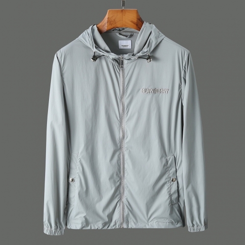 バーバリーバーバリーメンズクラシックカジュアルジャケットr02453.グレー