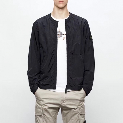 ストーンアイランドメンズベーシックカジュアルジャケットo0137.ブラック