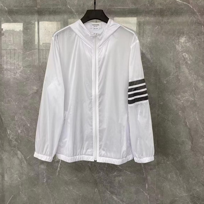 トムブラウンナイロントムブラウンナイロンメンズクラシックカジュアルジャケットm0679ホワイト