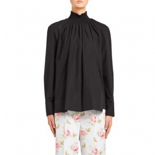 プラダプラダレディースベーシックコットンシャツa01013ブラック