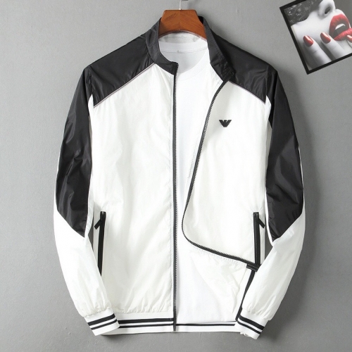 アルマーニアルマーニメンズカジュアルウィンドブレーカージャケットm0656ホワイト