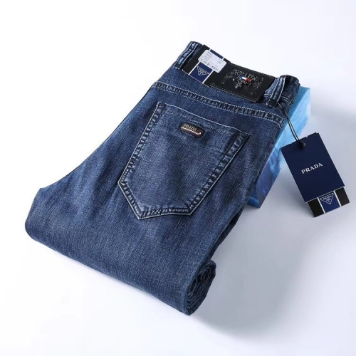 プラダプラダメンズクラシックジーンズa01016ブルー
