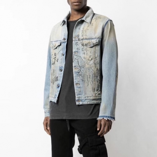 オフホワイトメンズカジュアルデニムジャケットf0414.ブルー