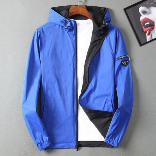 プラダプラダメンズカジュアルジャケットa01022ブルー