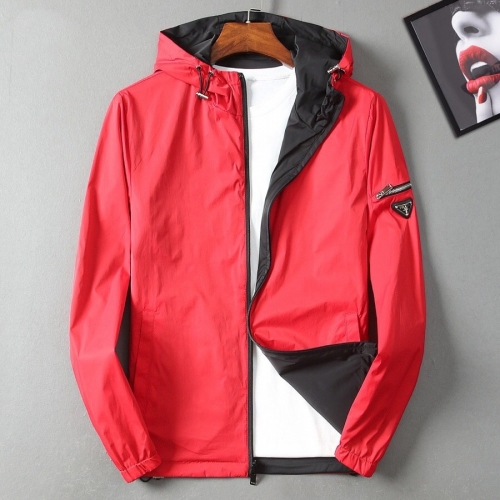 プラダプラダメンズカジュアルジャケットa01023レッド