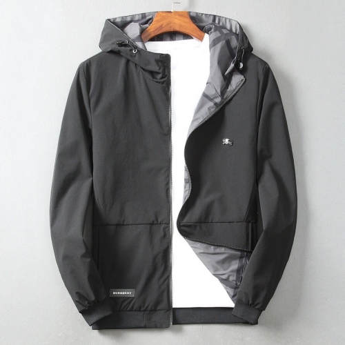 バーバリーバーバリーメンズクラシックカジュアル両面ジャケットr02530ブラック