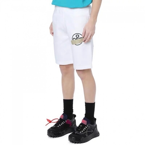 オフホワイトオフホワイトメンズカジュアルトレーニングショートパンツf0418ホワイト