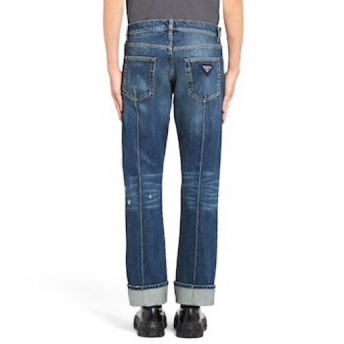 プラダプラダメンズクラシックジーンズa01031ブルー