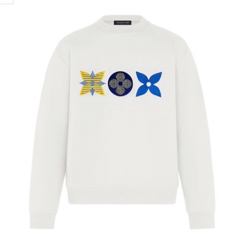 ルイヴィトンルイヴィトンメンズカジュアルコットン長袖Tシャツu01786ホワイト