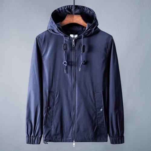 バーバリーバーバリーメンズクラシックカジュアル両面ジャケットr02531.ネイビー