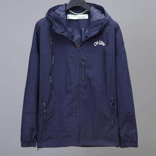 オフホワイトメンズカジュアルウィンドブレーカージャケットf0424.ネイビー