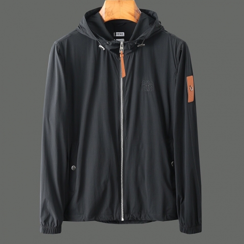 ロエベロエベメンズカジュアルウィンドブレーカージャケットe0235.ブラック