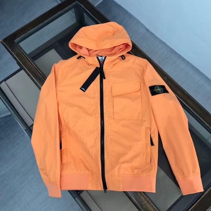 ストーンアイランドメンズベーシックカジュアルジャケットo0166.オレンジ/カーキ/ブラック