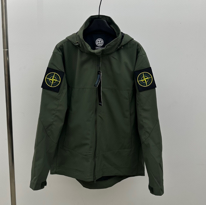 ストーンアイランドメンズベーシックカジュアルジャケットo0183.ブラック,グリーン