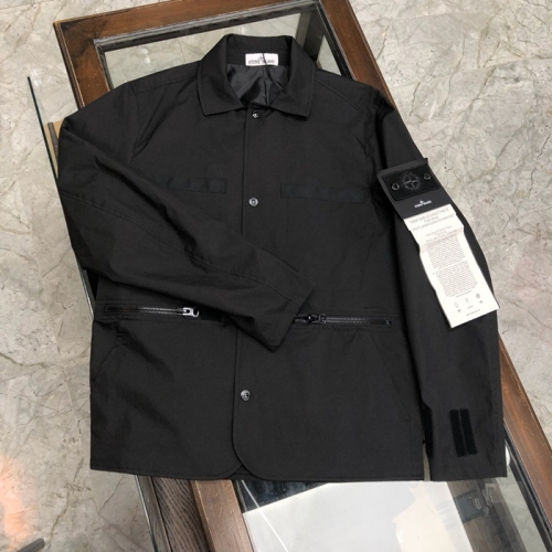 ストーンアイランドメンズベーシックカジュアルジャケットo0194.ブラック