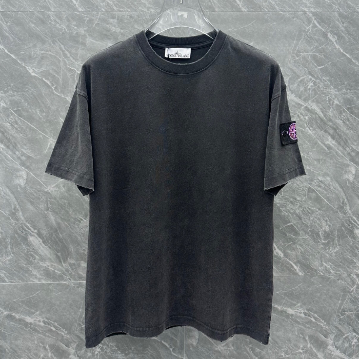 ストーンアイランドストーンアイランドメンズクルーネックコットン半袖Tシャツo0203