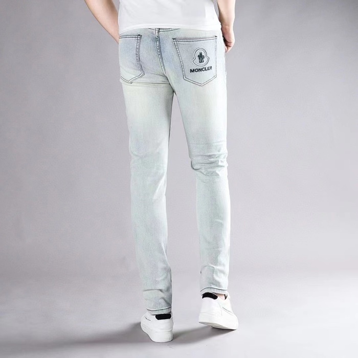 モンクレールモンクレールメンズカジュアルデニムジーンズc01687ブルー