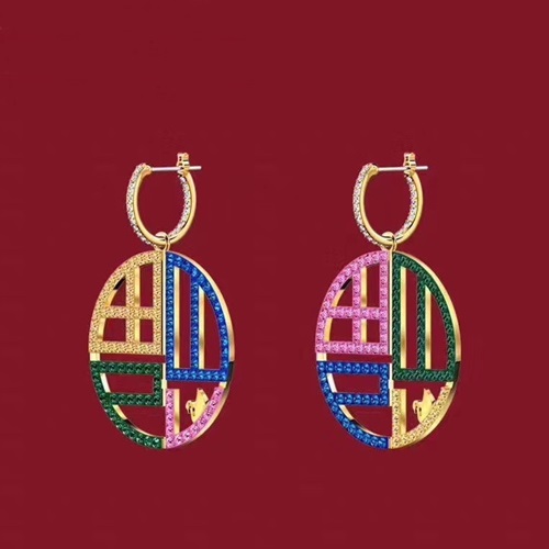 スワロフスキーレディースピアスC0200.(イエローゴールド)