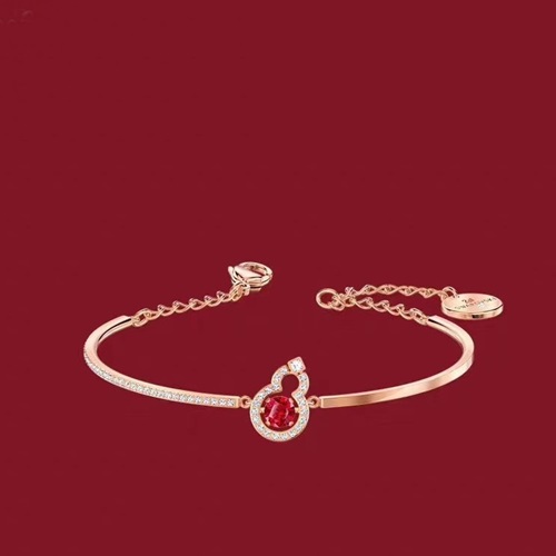 スワロフスキーレディースブレスレットC0202.(ゴールド)