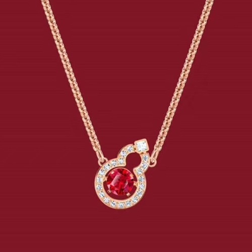 スワロフスキーレディースネックレスC0203.(ゴールド)